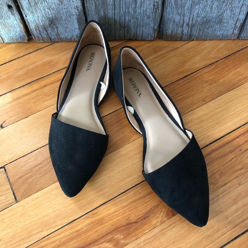 Black Merona Flats